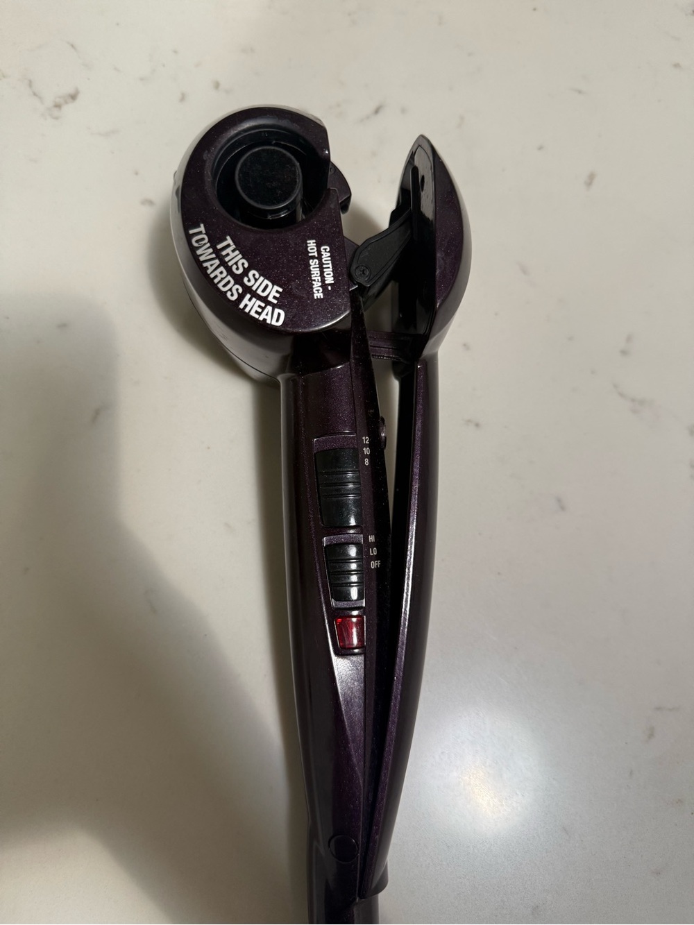 Automatic Curling Iron in Dark Plum